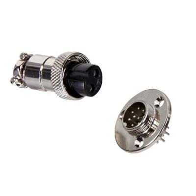 China Three Eyes Bend Connector 20M 15M GX16 Automotive Female Plug 2 Pin Aviation 8pin 16M Connectors for sale