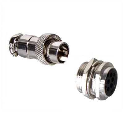 China Hot Selling Automotive With Double Milling Through Plug IP55 16MF-2F1-3F1 Aviator Gx 16 Female Connector for sale