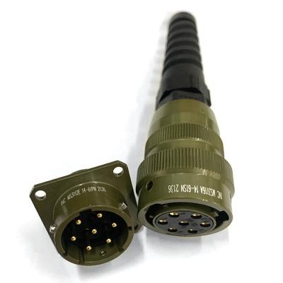China MIL-DTL-24682 MS3116A 14-61S 7pin plug+MS3112A 14-61P 7pin automotive plug for sale