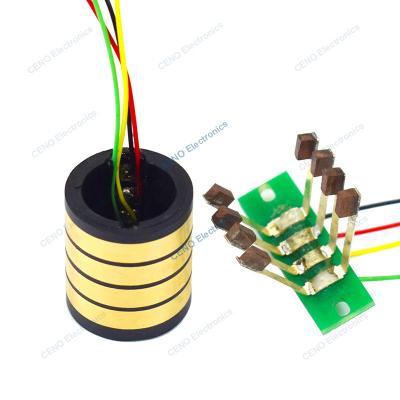 China Afzonderlijke slip ring met twee halve stijl en Split Electric Signal Rotary Joint Te koop