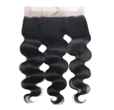 China 100% Hair Body Wave 360 Lace Frontal Closure With Baby Hair Pre Plucked Hairline 100% Natural Remy Human Hair for sale