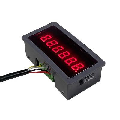 China Indoor 0.4 inch 6-bit red RS485 serial port meter led MODBUS-RTU segment digital tube display waterproof for sale