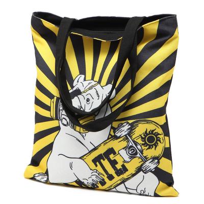 China Factory reusable high quality custom color digital logo woman canvas bag PACKING cotton green cotton shopping bag green advertising gift bag UV printing bag for sale