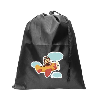 China Custom Drawstring Bags High Quality Reusable 190T 210D Polyester Logo Sports Design Packaging Nylon Drawstring Bags for sale