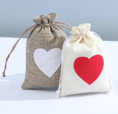 China Wholesale Cheap Reusable Stock White Colored Canvas Drawstring Bag Environmental Protection Jewelry for sale