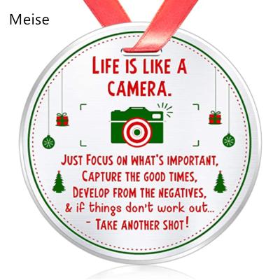 China Yiwu Coqi AN0333 Customed Stainless Steel Christmas Tree Ornaments Gift Stainless Steel Christmas Ornament for sale