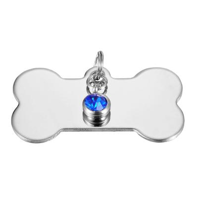 China Yiwu Coqi Antique Engraved Customizable Personalized Stainless Steel Dog Name ID Tag for sale