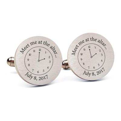 China Custom Stainless Steel Yiwu Coqi Wedding Personalized Cufflinks for sale