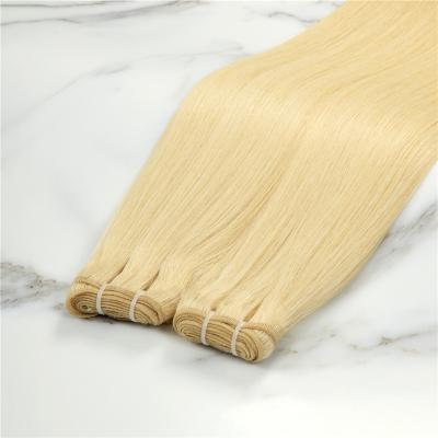 China Wholesale Silky Straight Wave Cuticle Aligned Raw Indian Hair Weft Extensions Machine Double Hair Weft Extensions for sale