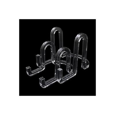 China Small items can be placed hot type of sales picture frame display stand U type 3 inch acrylic display stand for sale