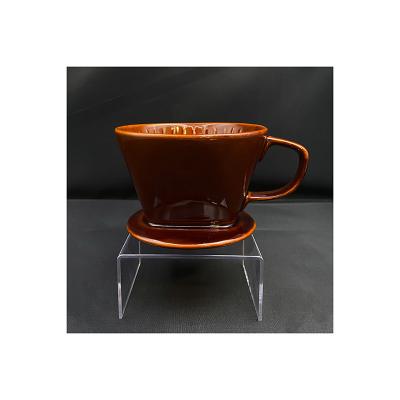 China Durable.easy to clean High Quality Coffee Tools 5.5 Inch Coffee Dripper In Brown Irrigation Dripper Mold for sale