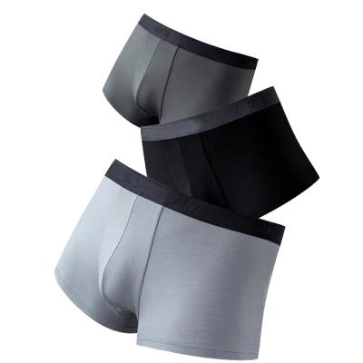 China Other 2023 Latest 100% Cotton Spandex Sexy Fabric Men Boxers Briefs Underwear for sale