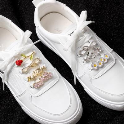 China Other cheap wholesale metal accessories decoration shoe lacelock fashion metal lace custom metal charm gold for sale