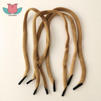 China Tricks Manufacturer CT011 Viable Supply 5mm Black Khaki Hook Plastic Paper Bag Handle Ropes In Pairs for sale