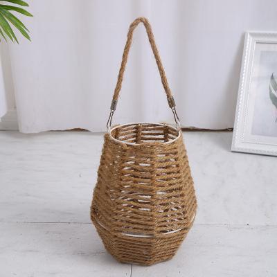 China ECO-frendly factory price decorative bamboo weave lanterns outdoor lantern by adding rattan wicker for sale