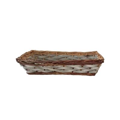 China Washable And Multifunctional Eco-friendly Wicker Flower Basket With Handle for sale