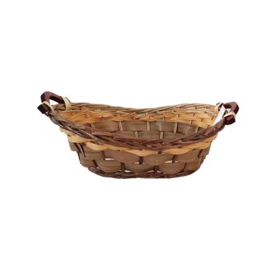 China Factory Price Eco - Friendly Picnic Basket Wicker Woven Basket With Handles for sale