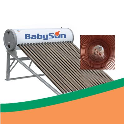 China O coletor solar do CE 500L pressurizou o aquecedor de água solar da bobina de cobre à venda