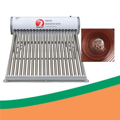 China 360 pessoa solar galvanizada de Heater For 7 da água da bobina do cobre do litro à venda