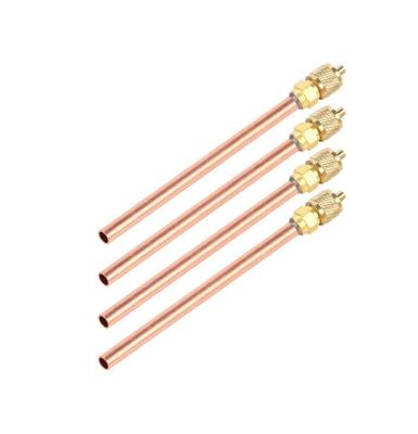China Copper Home Access Hailiang Pin Valve HVAC Valve Access Valve 1/4 Charging Refrigeration for sale