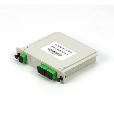 Cina singolo separatore a fibra ottica tipo a cassetta dello SpA di modo G657A1 LGX di 1x4 SC/APC in FTTx in vendita