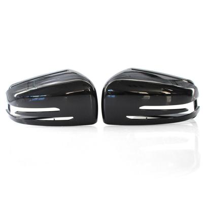 China ABS Glossy black Mirror Cover for Mercedes Benz W204 W176 W212 CLA250 C63 A B C E S CLA GLA GLK Mirror Cover for sale