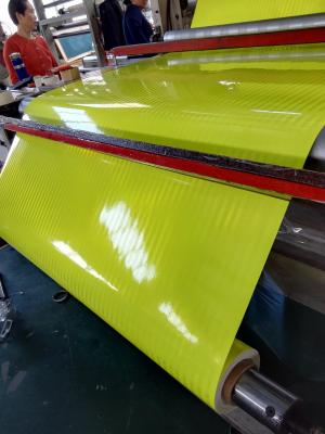 China Fluorescent Yellow Green Lime Orange Micro Prismatic Reflective Sheetign Film For Optimal Visibility Traffic Signs for sale