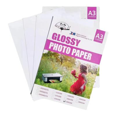 China Professional Photographic Paper A3 cast coated glossy photo paper for inkjet printer for sale