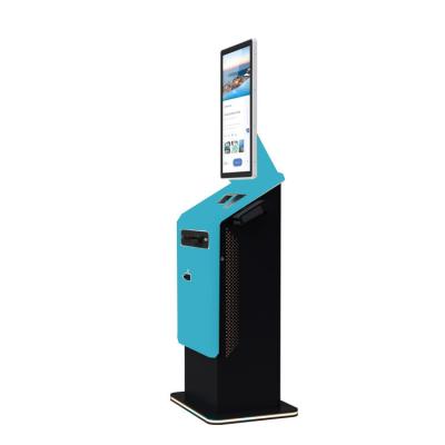 China Selbstbedienung Kiosk Touchscreen Bargeld Annahme Kasse Selbstbedienung Bargeld und Münzen Annahme Zahlung Kiosk Terminal zu verkaufen
