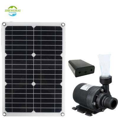China Solar Power System Portable Mini Panel Solar Water Pump Photovoltaic Monocrystalline Solar Cell 20w 18v Solar Panel Water Pump Solar Cell for sale