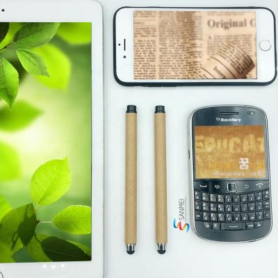 China Promotional Pen Soft Touch Touch Screen Stylus Pens Eco Friendly Customized Logo Paper Universal Capacitive Tablet for Phones for sale