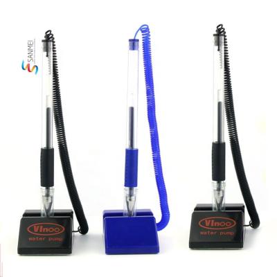 China Pen Classic Promotional Gift Customized Pen Holder Desk Counter With Chain for sale