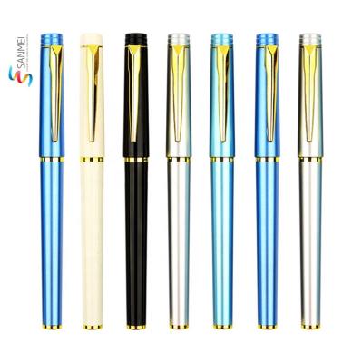 China Normal promotional plastic gel pen gold ware silver feathers personalized promotional pens with custom logo for sale