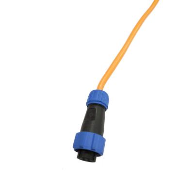 China Easy Installation Waterproof Panel Mount Connector Black IP68 Male And Female Socket Cable Connector For LED Light Cable Wire Connector for sale