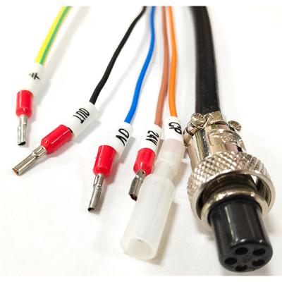 China Assembly Professional Manufacturing GX12 5 Pins Double Plug Female Main Connector Aviation Electrical Cable 2m for sale