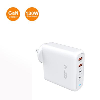 China Macbook New Product Wall 130w Wall Quick Type Sets 130w USB-c Gan Charger for sale