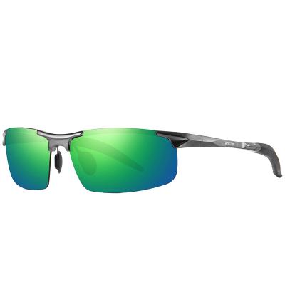 China Sports Sunglasses Driving Brand KD8177 Black Lens Sunglasses KDEAM Metal TAC Rectangular Frame Fishing Custom Logo Polarized Sports Sunglasses for sale