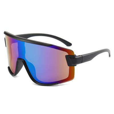 China Anti UV400 Outdoor Sports One-Piece 8302 Oversized Sunglasses Equips Whole Stage UV Protection Increasing Recycling Fishing Sunglasses for sale