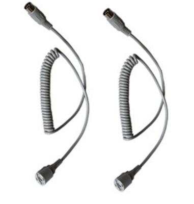 China Electronic factory directly supply 2 core bright surface PU spring cable multi-core processing custom spiral cable for sale