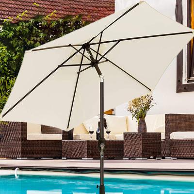 China Modern Wholesale Commercial Marketing Outdoor Pool Umbrella Patio Cafe Beach Garden Umbrella For Sale for sale