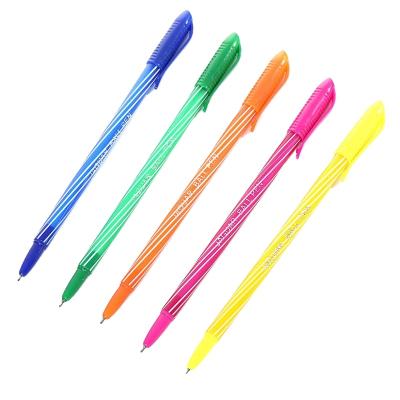 China 2023wholesale glitter color 0.7mm student stationery candy candy ballpoint pen pull tube ballpoint pen creative colorful insert sleeve for sale