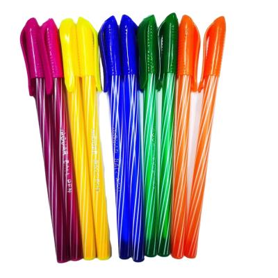 China 2023wholesale glitter color 0.7mm student stationery candy candy ballpoint pen pull tube ballpoint pen creative colorful insert sleeve for sale