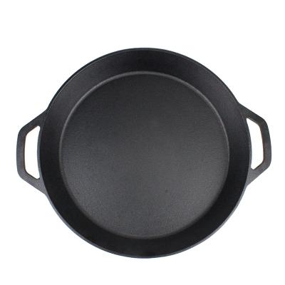 China New Design Sustainable Pre-Seasoned Cookware Cooking Pot Cast Iron Pizza Pan for sale