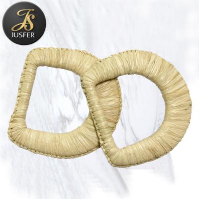 China Eco-friendly Shape Hand Weaving Braided Fashion D Loop With Hand Knit for sale