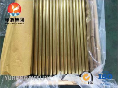 China ASTM B111 C44300 Nahtlose Rohre aus Kupferlegierung Überlegene Wärmeübertragung Salzwasser Korrosionsbeständigkeit für Marine Wärmetauscher Kessel Kondensatoren zu verkaufen
