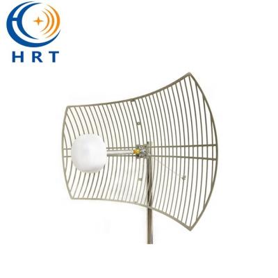 China Aluminum Alloy Huarongtong 4G LTE 5G Band Grid Antenna 700-4000MHz 30x2dbi MIMO Parabolic Antenna For Huawei 5G Router for sale