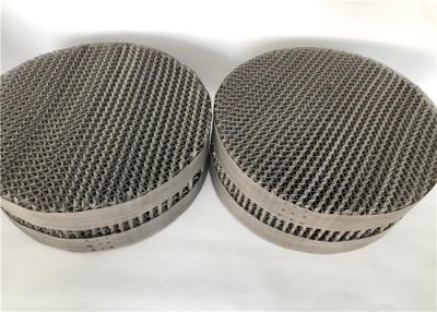 China Orifice Corrugated Tower Metal Structured Packing Internals For Distillation for sale