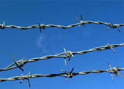 China 1.6mm HDG Reverse Twist Steel Barbed Wire Border ety Protection for sale