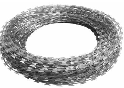 China Bto-22 Low Carbon Steel Razor Barbed Wire Coil Diameter 500mm For Farm Fence for sale