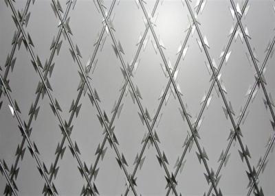 China Concertina 500mm 35 Loops Razor Barbed Wire Hot Dipped Galvanized for sale